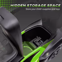 AIYAPLAY Lamborghini 2 in 1 Baby Ride on Push Car Toddler Push Along Car, Green