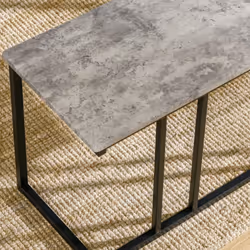 HOMCOM Dining Table Set, Concrete Effect  Table and Chairs for 4 People, Grey - Additional view 7