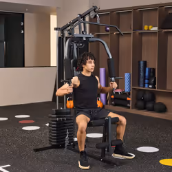 HOMCOM Multifunction Home Gym Machine with 45kg Weights for Full Body Workout