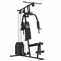 HOMCOM Multifunction Home Gym Machine with 45kg Weights for Full Body Workout - Additional view 7