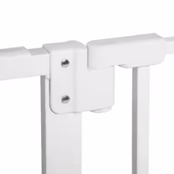 PawHut Adjustable Safety Gate w/ 3 Extensions and Four Adjustable Screws, White - Additional view 7