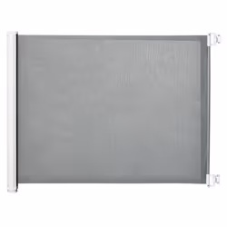 PawHut Retractable Pet Safety Gate, Folding Stair Barrier, Guard Door - Grey - Additional view 7
