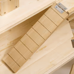 PawHut 3 Tier Wooden Hamster Cage Gerbil Play Centre w/ Sliding Tray Ramps - Additional view 6