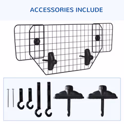 PawHut Car Dog Guard Mesh Boot Barrier Pet Headrest Travel, 90-120W x 40.5H cm - Additional view 5