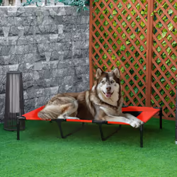 PawHut Elevated Dog Bed Cooling Raised Pet Cot for Indoor Outdoor Use, XX Large