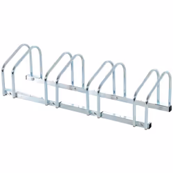 HOMCOM Bike Parking Rack Bicycle Locking Storage Stand for 4 Cycling Silver - Additional view 8