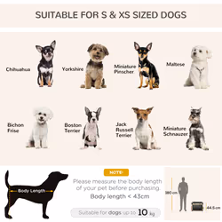 PawHut Collapsible Dog Crate Foldable Pet Carrier for Cats Small Dog 65x45x45cm