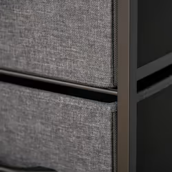 HOMCOM 4 Drawer Storage Chest Unit Home w/ Shelves Home Living Bedroom Black - Additional view 6