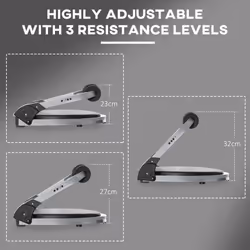 HOMCOM Ab Machine, Abs Trainer, Whole Body Exercise Equipment for Home Gym