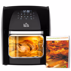 HOMCOM 12L Air Fryer Oven with 8 Preset Modes Rapid Air Circulation 1800W Black - Additional view 7