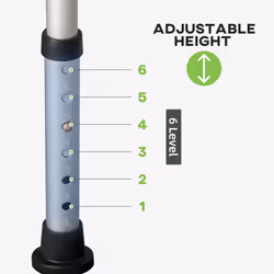 HOMCOM Shower Stool for Elderly Disabled Adjustable Shower Stool Green - Additional view 5