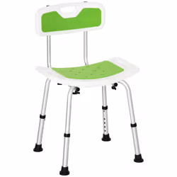 HOMCOM Shower Stool for Elderly Disabled Adjustable Shower Stool Green - Additional view 8