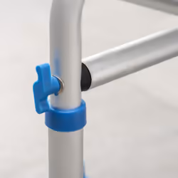 HOMCOM Adjustable Shower Stool with Foot Pads for Elderly Disabled Blue - Additional view 6