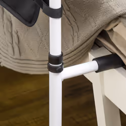 HOMCOM Adjustable Bed Assist Rail Grab Bar for Senior and Disabled White - Additional view 4