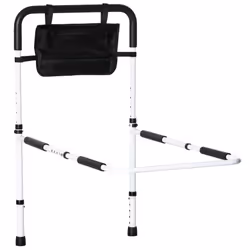 HOMCOM Adjustable Bed Assist Rail Grab Bar for Senior and Disabled White - Additional view 8