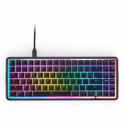 NZXT KB-101NB-US, Wired, USB, Magnetic-mechanical key switch, QWERTY, RGB LED, Black