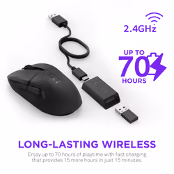 NZXT MS-101NB-01 mouse Gaming Right-hand RF Wireless Optical 26000 DPI - Additional view 4