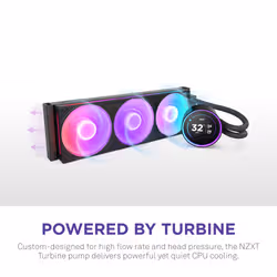 NZXT Kraken Elite 420 RGB Processor All-in-one liquid cooler 14 cm Black 1 pc(s) - Additional view 2
