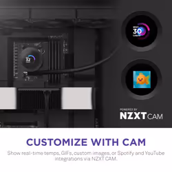 NZXT Kraken Plus 360 Processor All-in-one liquid cooler 12 cm Black - Additional view 5