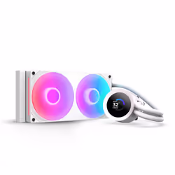 NZXT Kraken Plus RGB 240, All-in-one liquid cooler, 12 cm, White