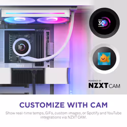 NZXT Kraken Plus RGB 240 Processor All-in-one liquid cooler 12 cm White - Additional view 5