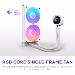 NZXT Kraken Plus RGB 240 Processor All-in-one liquid cooler 12 cm White - Additional view 6