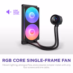 NZXT Kraken Plus RGB 240 Processor All-in-one liquid cooler 12 cm Black - Additional view 6