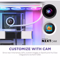 NZXT Kraken Plus 360 RGB Processor All-in-one liquid cooler White 1 pc(s) - Additional view 5