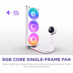NZXT Kraken Plus 360 RGB Processor All-in-one liquid cooler White 1 pc(s) - Additional view 6