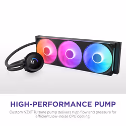 NZXT Kraken Plus 360 RGB Processor All-in-one liquid cooler Black 1 pc(s) - Additional view 3