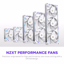 NZXT F120X Computer case Fan 12 cm White 1 pc(s) - Additional view 3