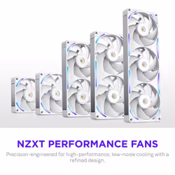 NZXT F280X Computer case Fan 14 cm White 1 pc(s) - Additional view 3