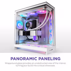 NZXT H9 Flow RGB+ Midi Tower White - Additional view 7