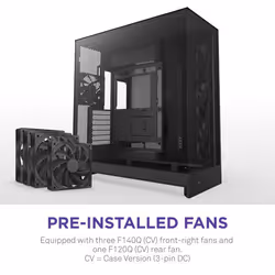 NZXT H9 Flow Midi Tower Black - Additional view 4