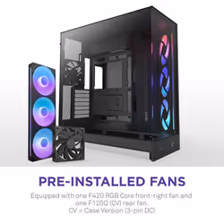 NZXT H9 Flow RGB Midi Tower Black - Additional view 3