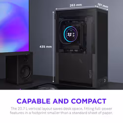 NZXT H2 Flow Small Form Factor (SFF) Black - Additional view 3