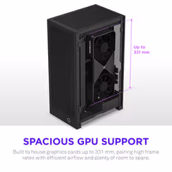 NZXT H2 Flow Small Form Factor (SFF) Black - Additional view 5