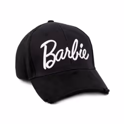 Barbie Adjustable Curved Peak Cap (Womens Black)