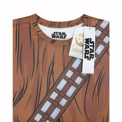 Star Wars Chewbacca T-Shirt Mens Adults Character Cosplay Outfit - S