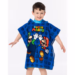 Nintendo Poncho Towel (Boys Multicoloured)