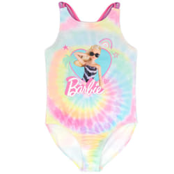 Barbie 1 Piece Swimming Costume (Girls Multicoloured) - 3-4 Years