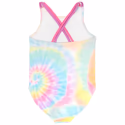 Barbie 1 Piece Swimming Costume (Girls Multicoloured) - 4-5 Years