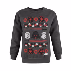 Star Wars Darth Vader Sweatshirt Boys Kids Fair Isle Christmas Jumper - 3-4 Years