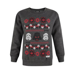 Star Wars Darth Vader Sweatshirt Boys Kids Fair Isle Christmas Jumper - 3-4 Years