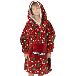 Minecraft Blanket Hoodie (Unisex Kids Red)