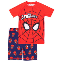 Marvel Spider-Man Swimsuit Boys Kids Two Piece Top Shorts Swim Set - 4-5 Years