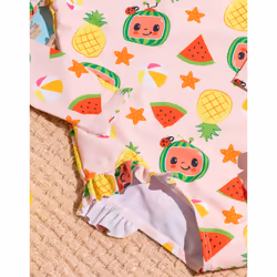 Cocomelon 1 Piece Swimming Costume (Girls Pink) - 18-24 Months