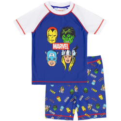 Marvel Swimsuit Boys Kids Superhero Two Piece Top Shorts Swim Set - 3-4 Years