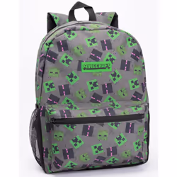 Minecraft Backpack Set Kids 4 Piece Villains Lunch Box Water Bottle One Size