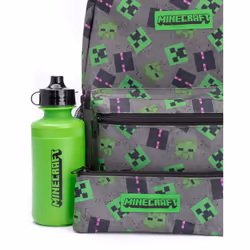 Minecraft Backpack Set Kids 4 Piece Villains Lunch Box Water Bottle One Size
